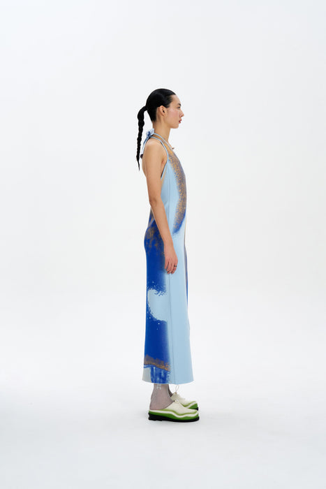 NOAH HALTER NECK LONG DRESS