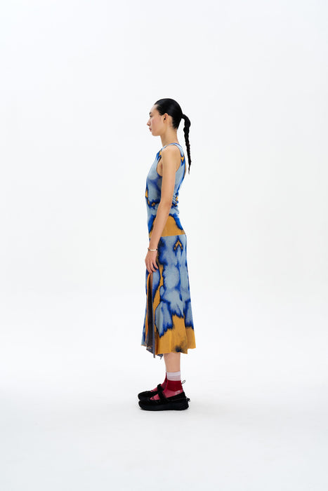 CLAIRE TIE-DYE BOATNECK TANK
