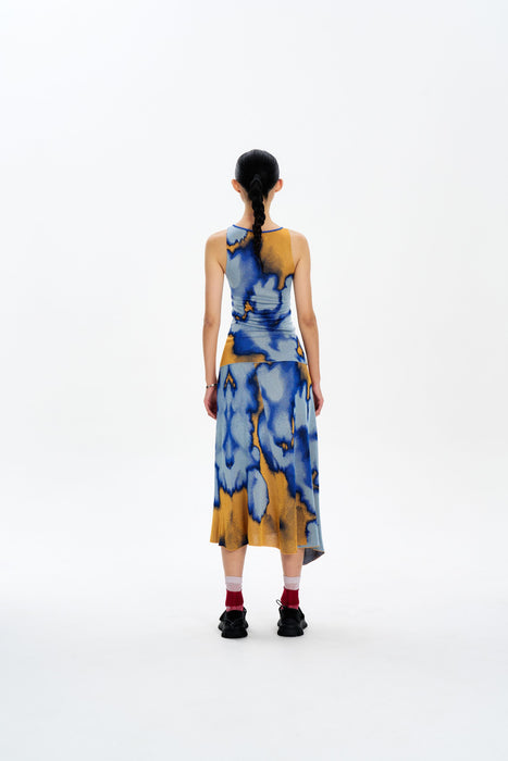 CLAIRE TIE-DYE BOATNECK TANK