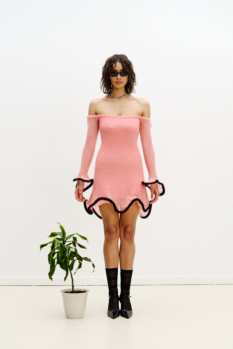 KALEI ALPACA WAVY DRESS