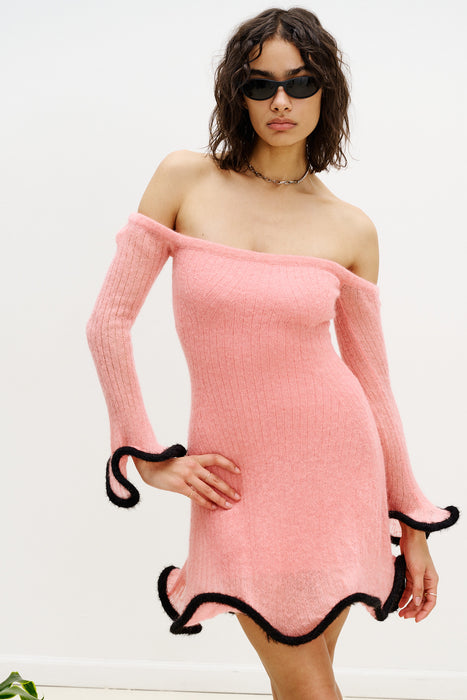 KALEI ALPACA WAVY DRESS