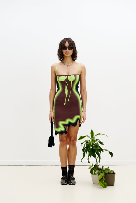 LYNDON WAVY MINI DRESS L