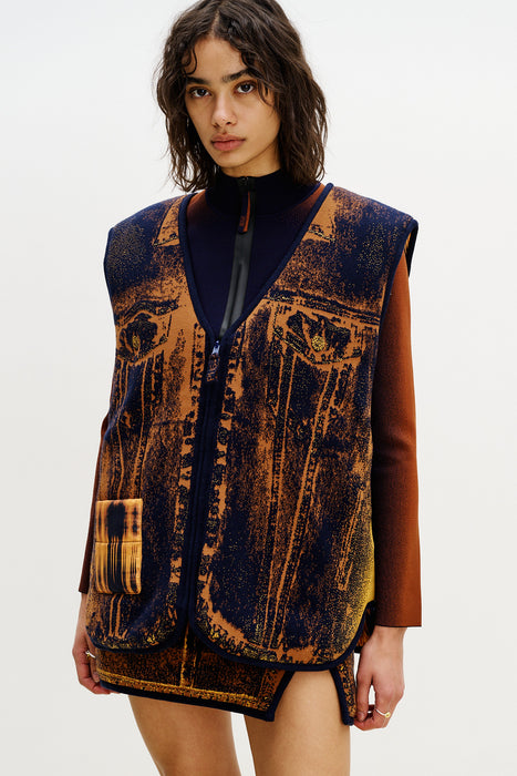 AVRIL REVERSIBLE QUILTED VEST