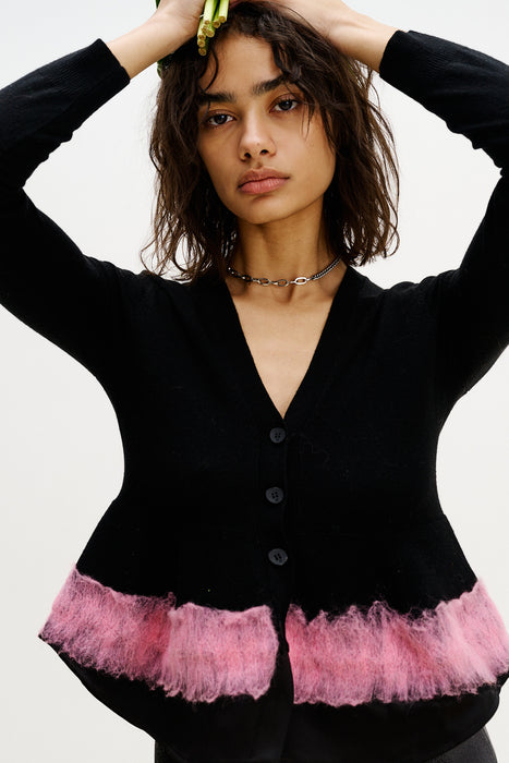 GWENDA NEEDLE PUNCH CARDIGAN