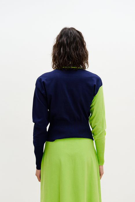 AYANA COLORBLOCK CARDIGAN