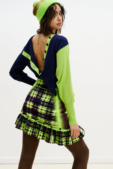 SHARON COLORBLOCK WAVY PULLOVER