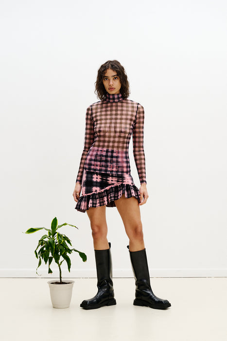 GARLEN WAVY MINI SKIRT