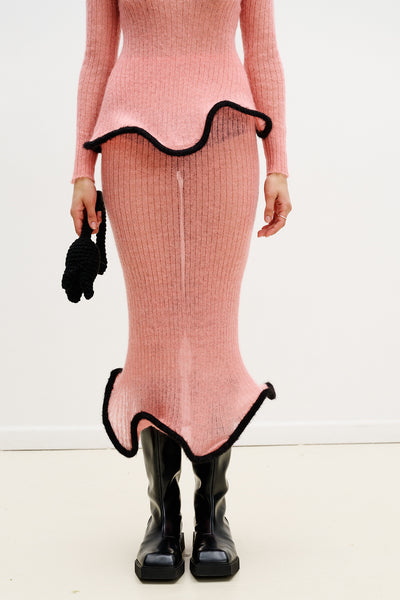 GINNY ALPACA WAVY MIDI SKIRT– PH5