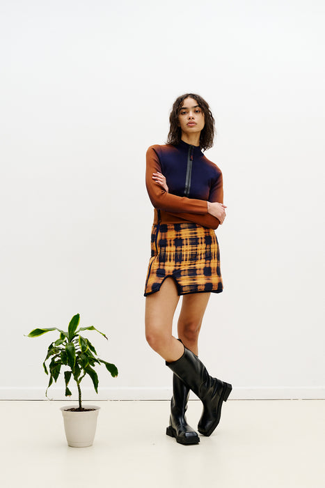 RHODA REVERSIBLE QUILTED SKIRT