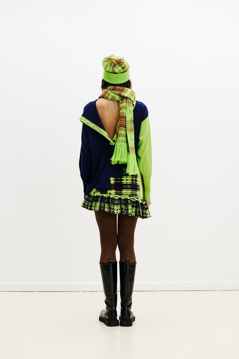 SHARON COLORBLOCK WAVY PULLOVER
