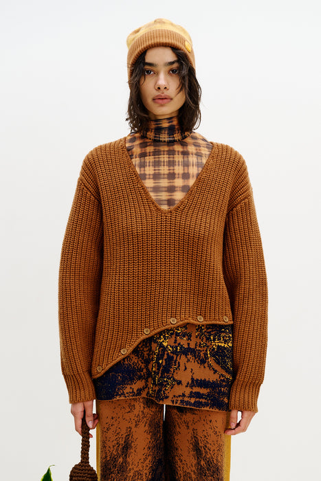 KINGSLY MERINO WOOL CHUNKY SWEATER