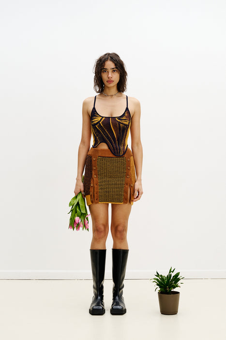 MILA DENIM PRINT TANK TOP