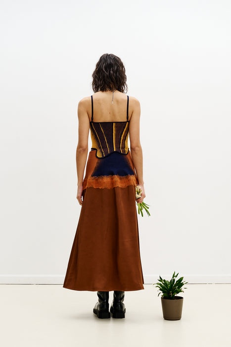 ZINYA NEEDLE PUNCH MAXI SKIRT