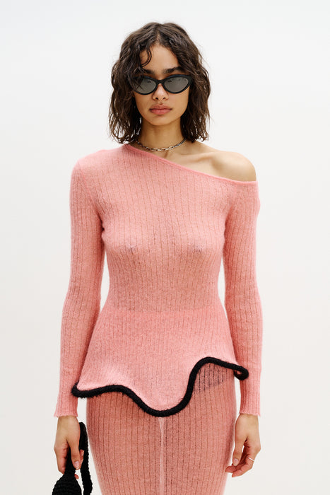 PIXIE ALPACA WAVY LONG SLEEVE TOP