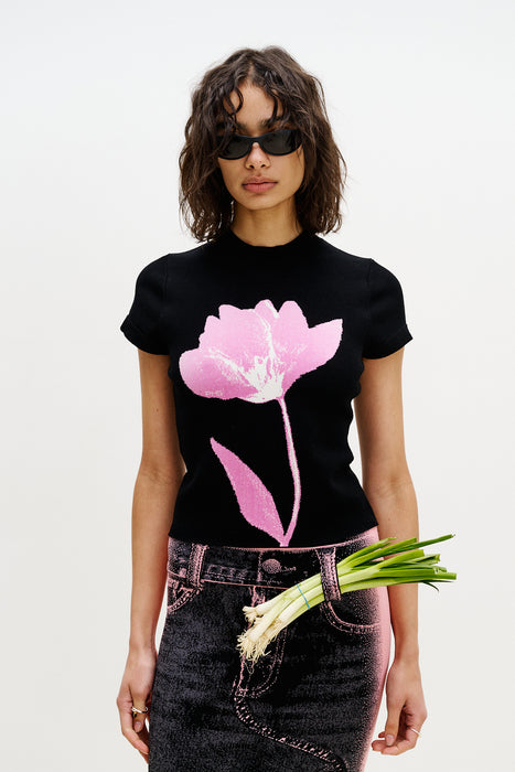 HANA UV REACTIVE FLOWER TSHIRT