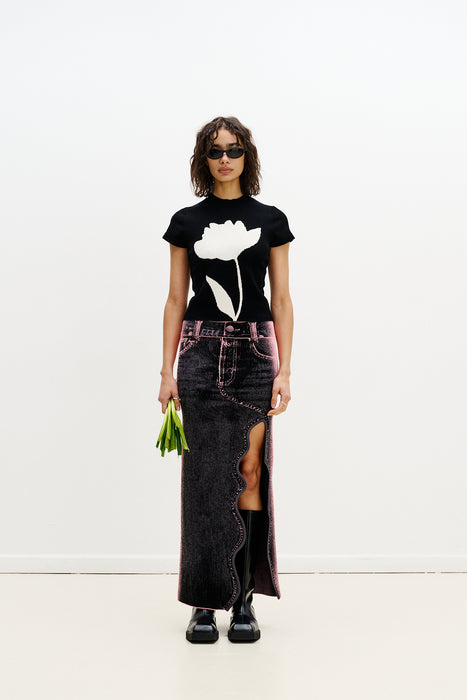HANA UV REACTIVE FLOWER TSHIRT