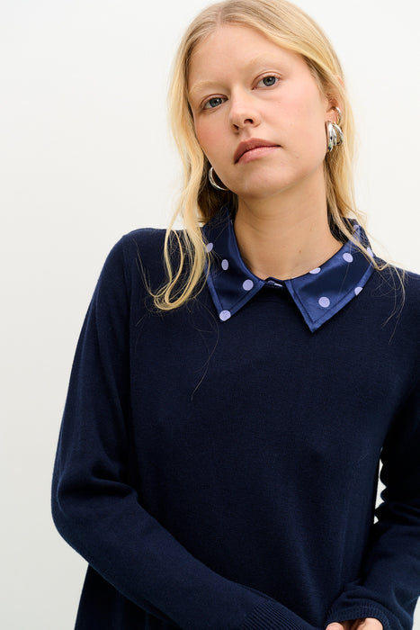 VENUS MERINO WOOL V-NECK DRESS