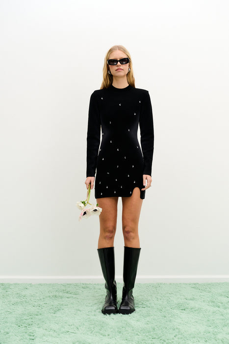 NEIL ECOVERO LONG SLEEVE MINI DRESS