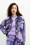 HANA DENIM PRINT OVERSIZED JACKET