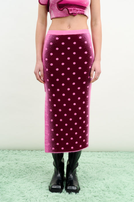 NEBULA MOHAIR REVERSIBLE SKIRT