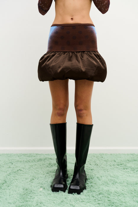 CIELO MINI SKIRT WITH PUFF HEM