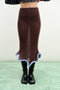 GINNY ALPACA WAVY MIDI SKIRT