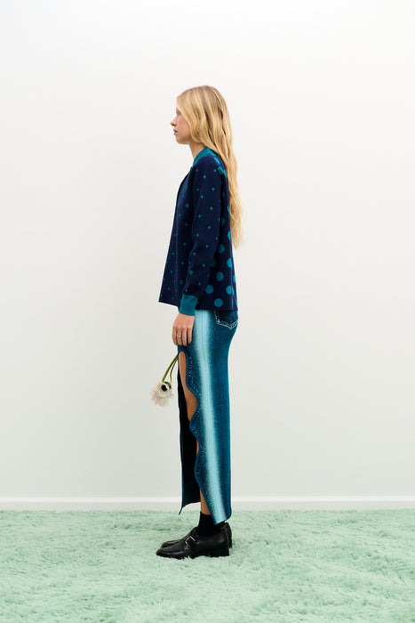LEDA POINTELLE POLO SHIRT