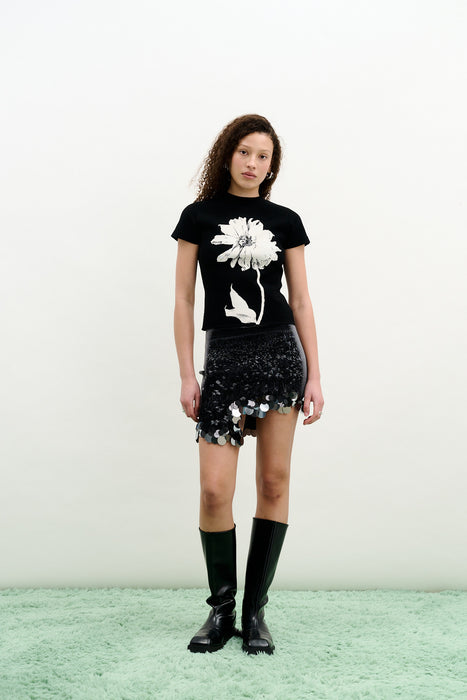 HANA UV REACTIVE FLOWER T SHIRT