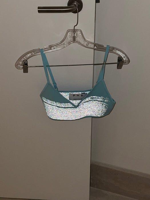 HEATHER FLASH LIGHT REFLECTIVE BRA TOP