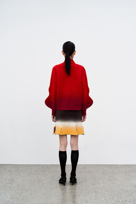 ASTER GRADIENT PRINT CARWASH SKIRT