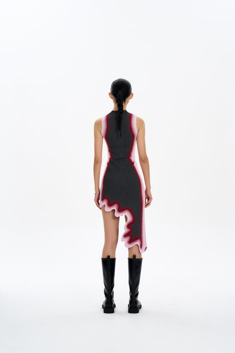 HAILEY REFLECTIVE WAVY DRESS