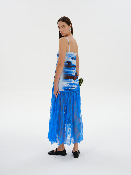 GINGER MIXED MEDIA TANK DRESS