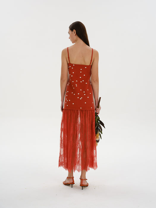 GINGER MIXED MEDIA TANK DRESS