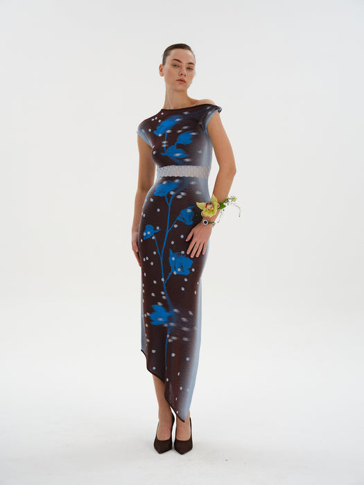 SOFIA DROP SHOULDER LONG DRESS