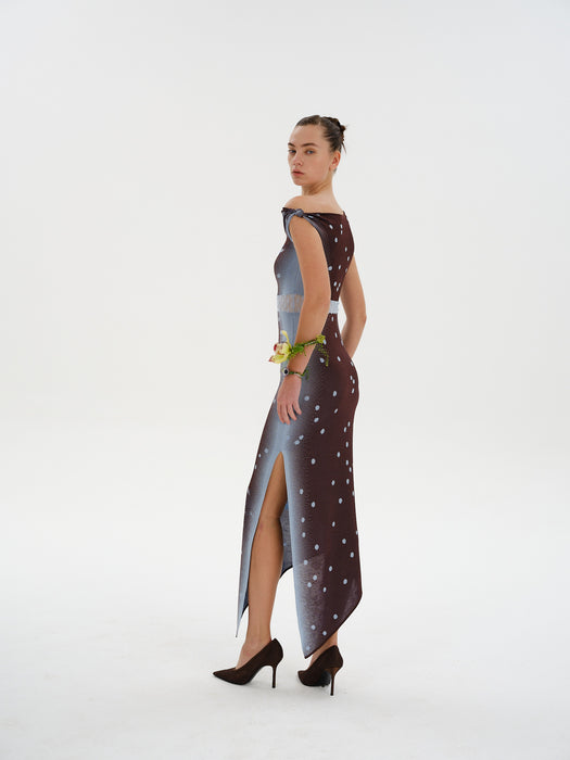SOFIA DROP SHOULDER LONG DRESS