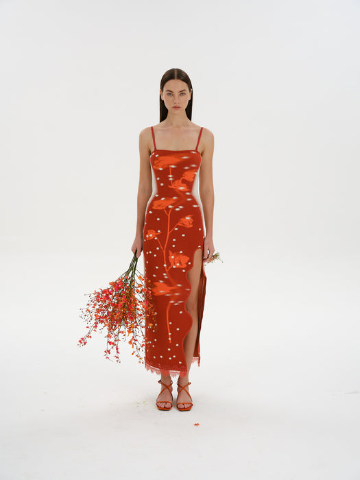 PH5 Iris Maxi Tank Dress in Orange