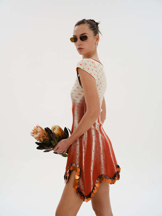 TINA MINI DRESS WITH SEQUINS