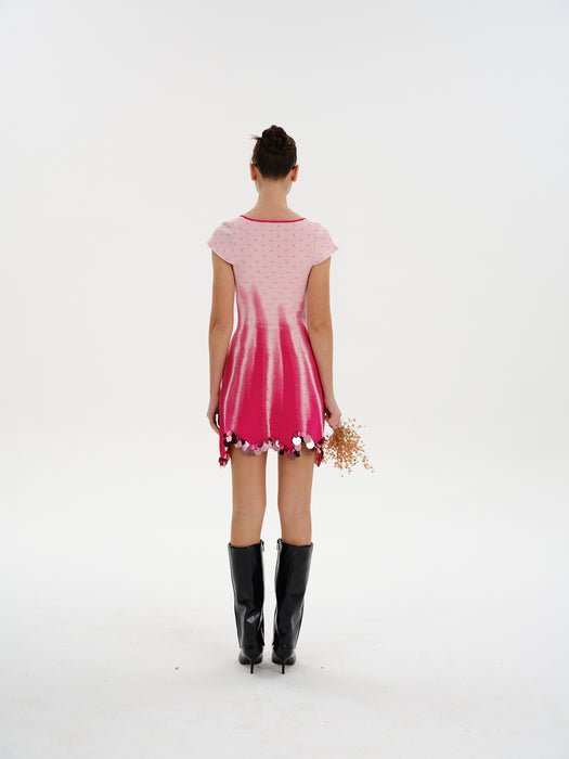 TINA MINI DRESS WITH SEQUINS
