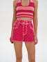 OLIVIA FAKE DENIM SHORTS