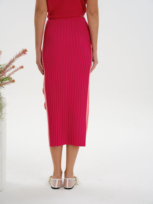JELA PLEATED MIDI SKIRT