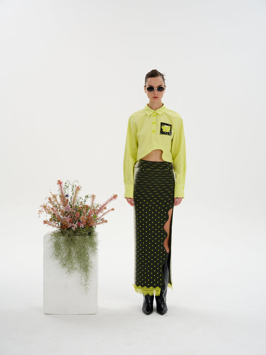 NALA COTTON CROPPED SHIRT