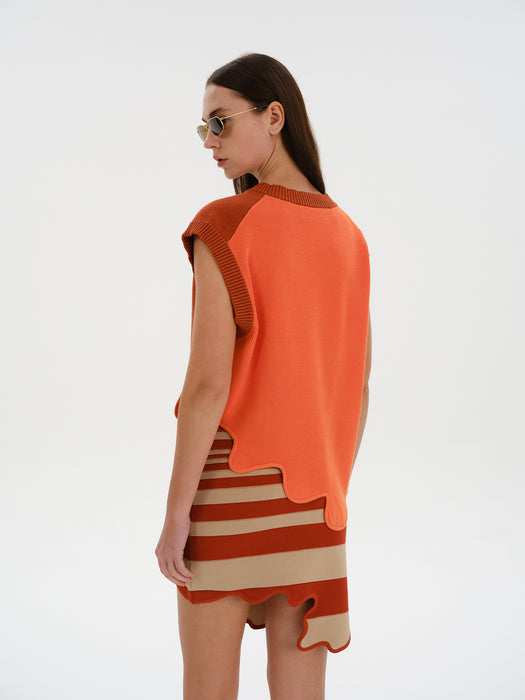 CATALINA OVERSIZED WAVY VEST