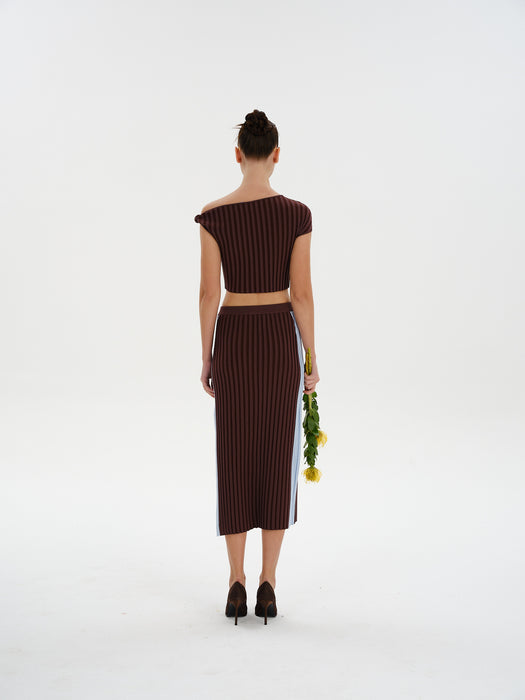 RILEY PLEATED CROP TOP
