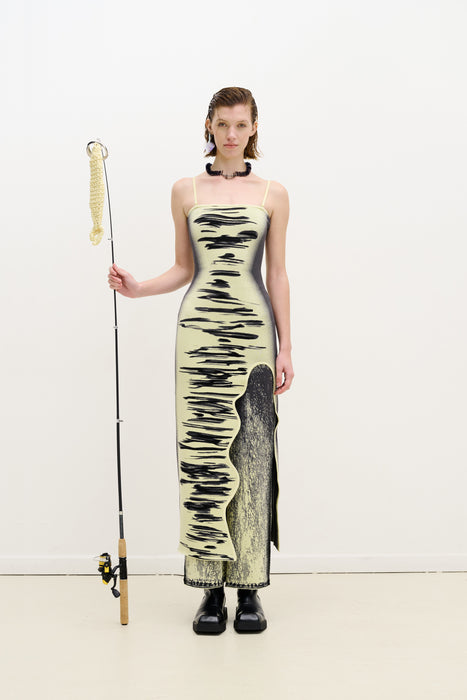 IRIS OCEAN PRINT MAXI TANK DRESS