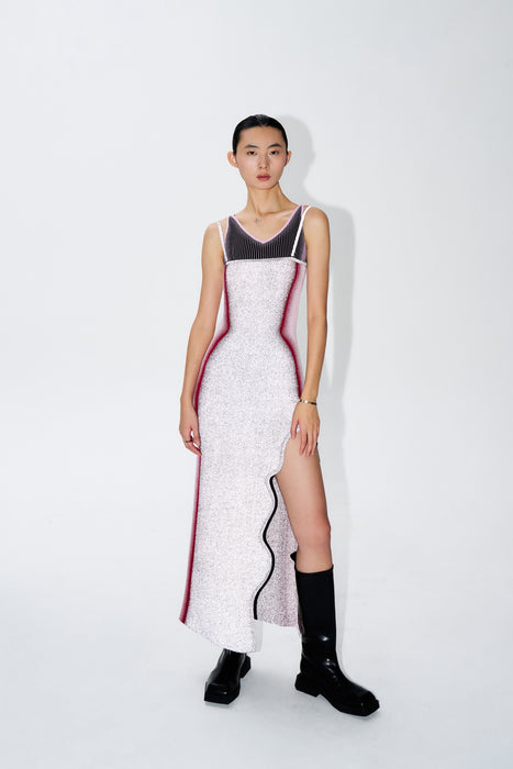 ANNA REFLECTIVE MAXI TANK DRESS