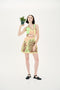 HIBISCUS WINDOW PRINT A-LINE TANK DRESS