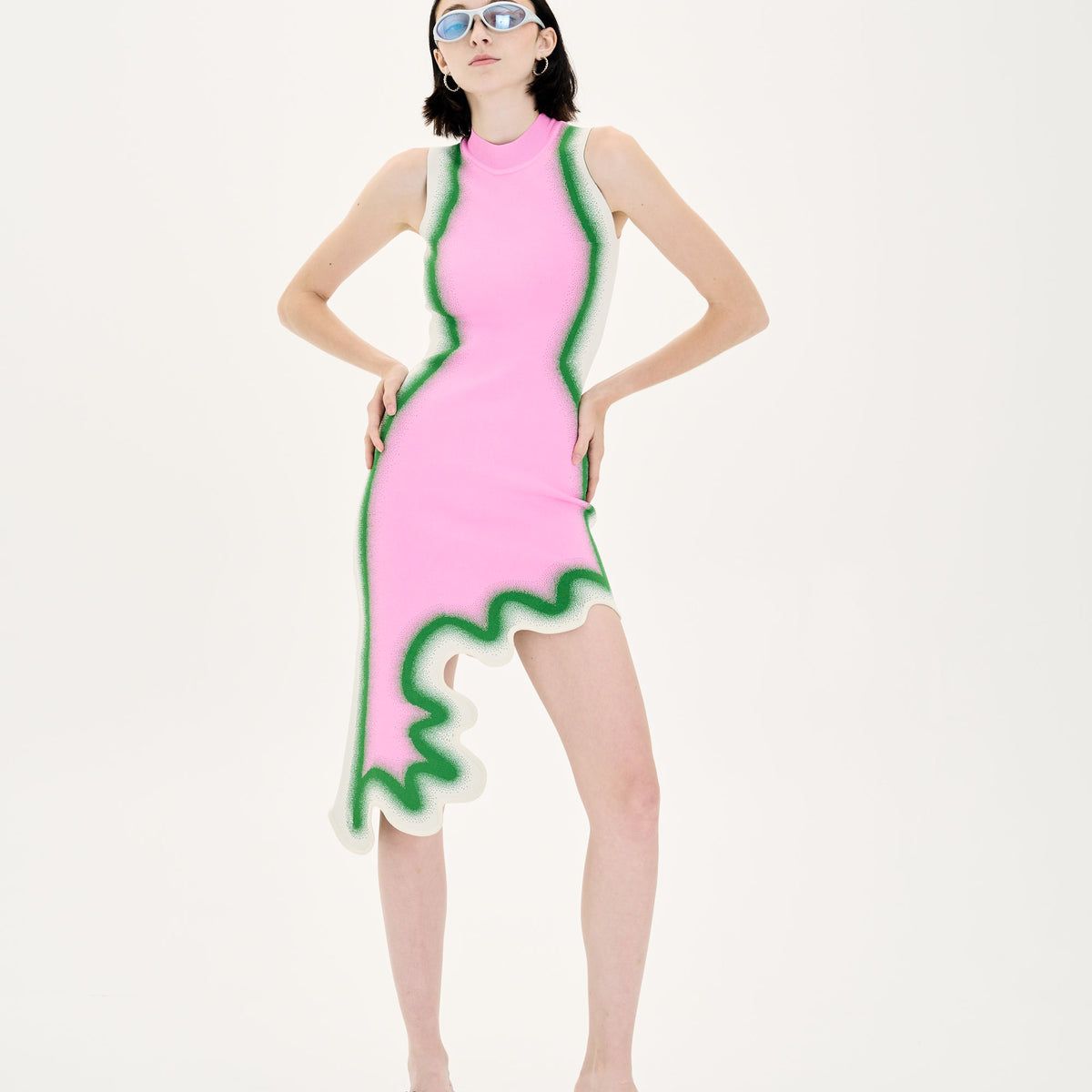 BROOKLYN WAVY ASYMMETRIC DRESS– PH5