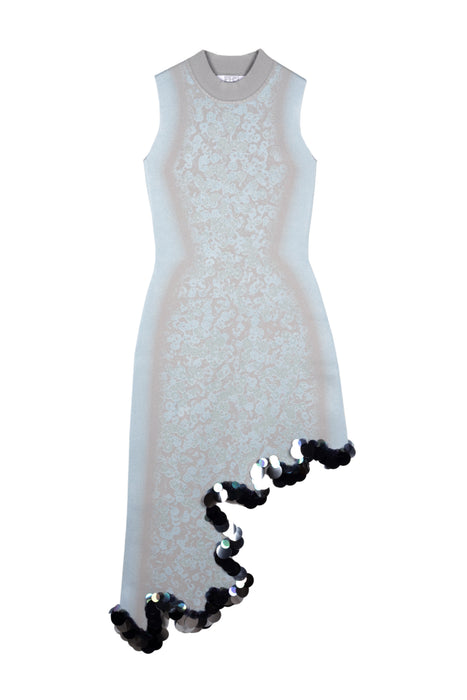 IRIS SIGNATURE WAVY DRESS WITH SEQUINS