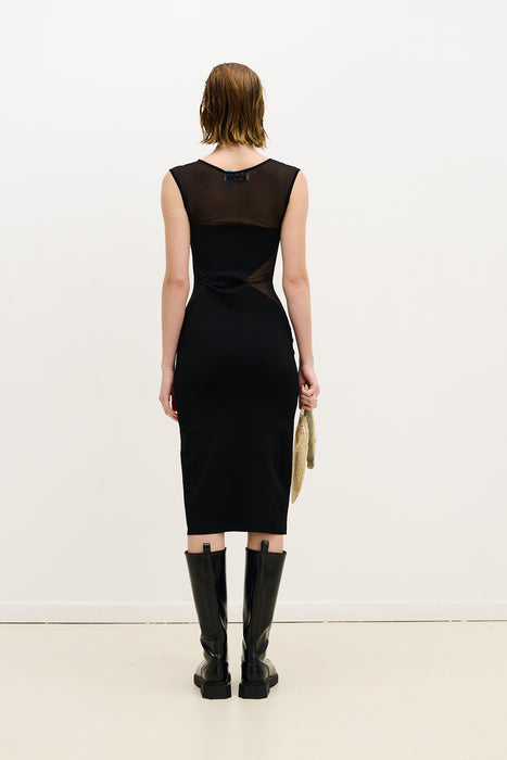 GOBY SHEER MIDI DRESS