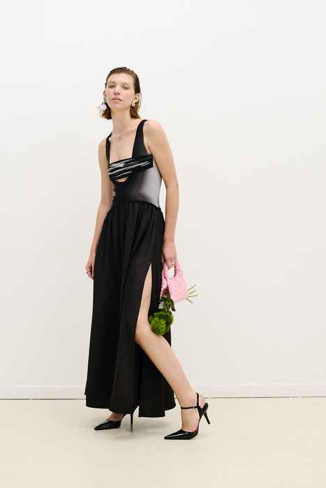 reversible maxi dress Blanca Off White Reversible Maxi Dress